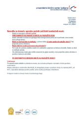 Uporaba doma izdelanih mask UKC LJ